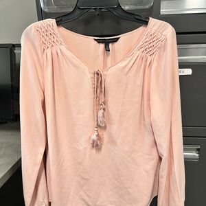 White House Black Market Pink Blouse